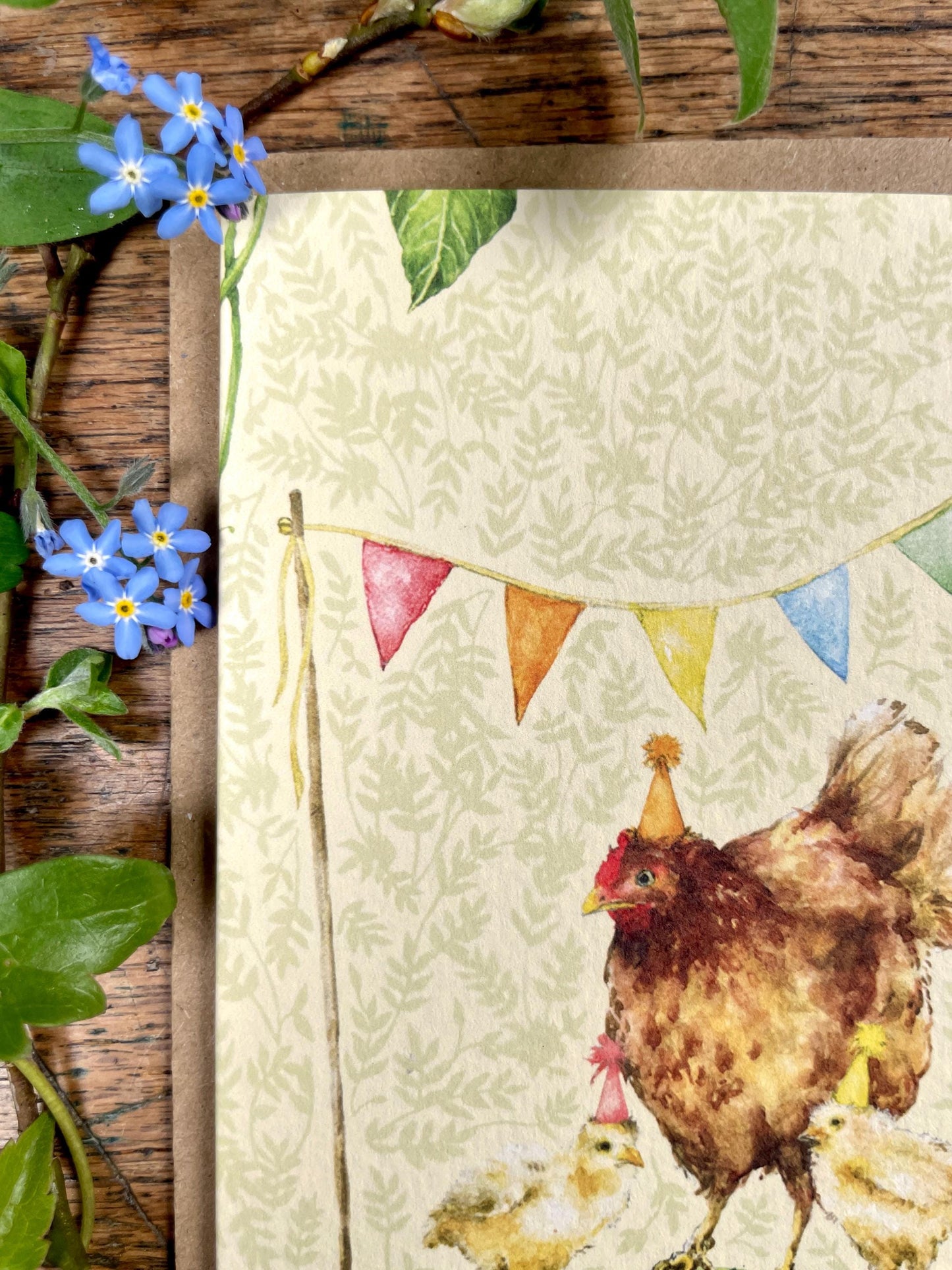 Party Chickens Luxury Whimsical Greetings Card Set