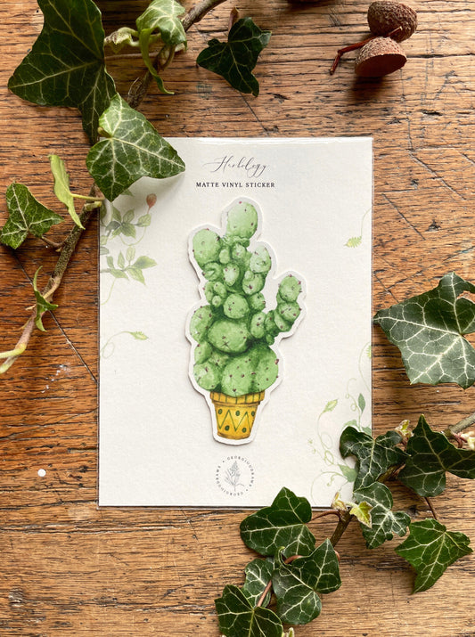 Herbology Matt Vinyl Sticker | Magical Herbology Stationery Art