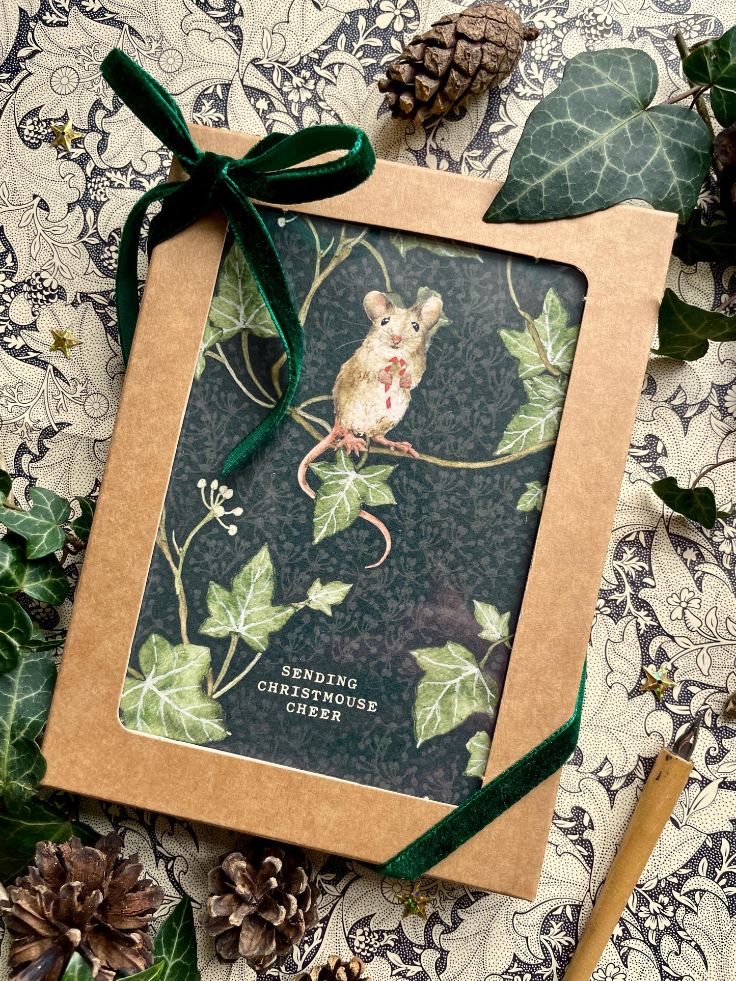 Christmas Mice Luxury Whimsical Greetings Card Box Set