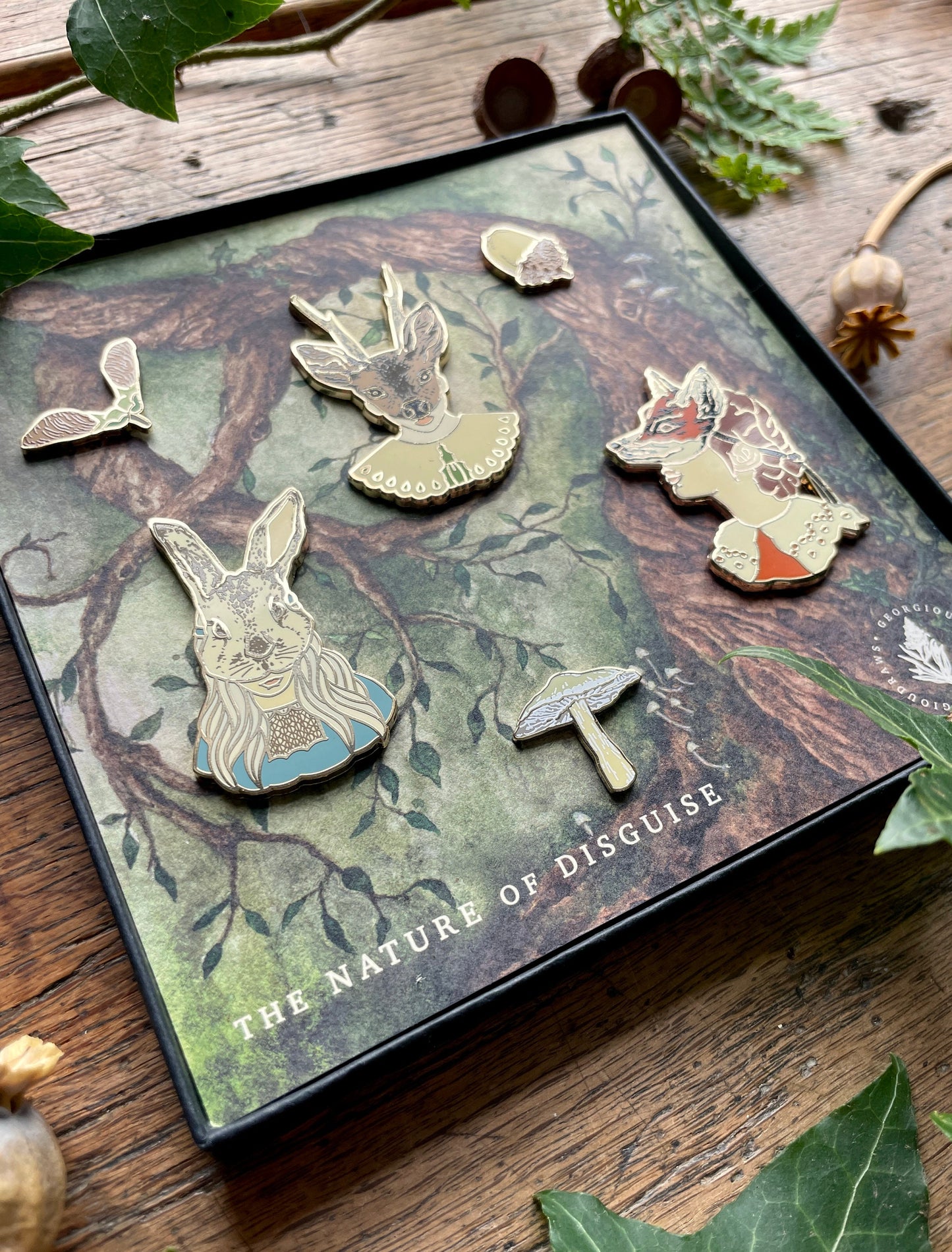 The Nature of Disguise Luxury Enamel Pin Box Set