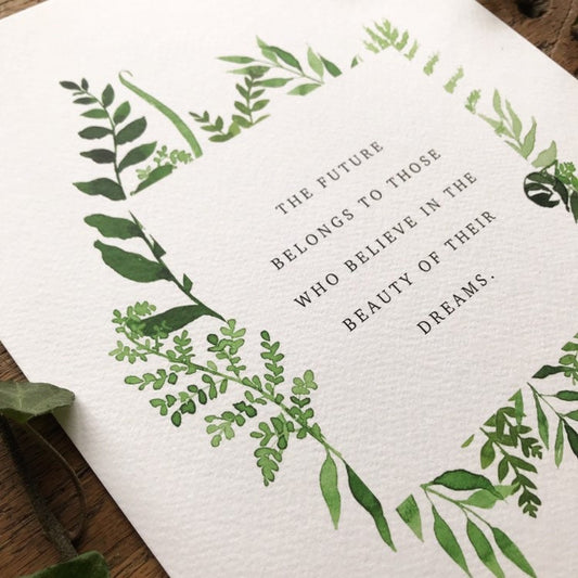 The Future Belongs... A4 Print