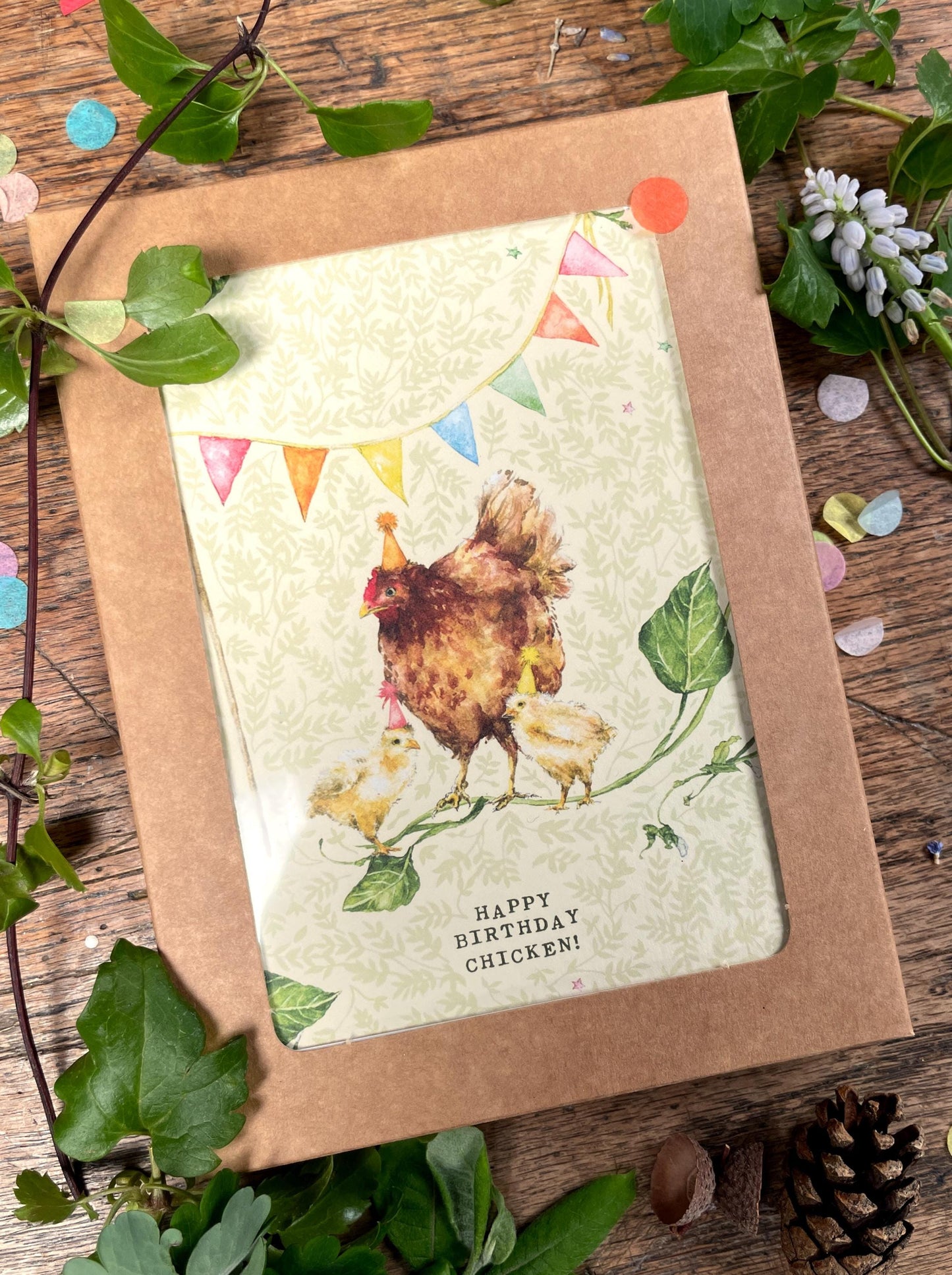 Party Chickens Luxury Whimsical Greetings Card Set