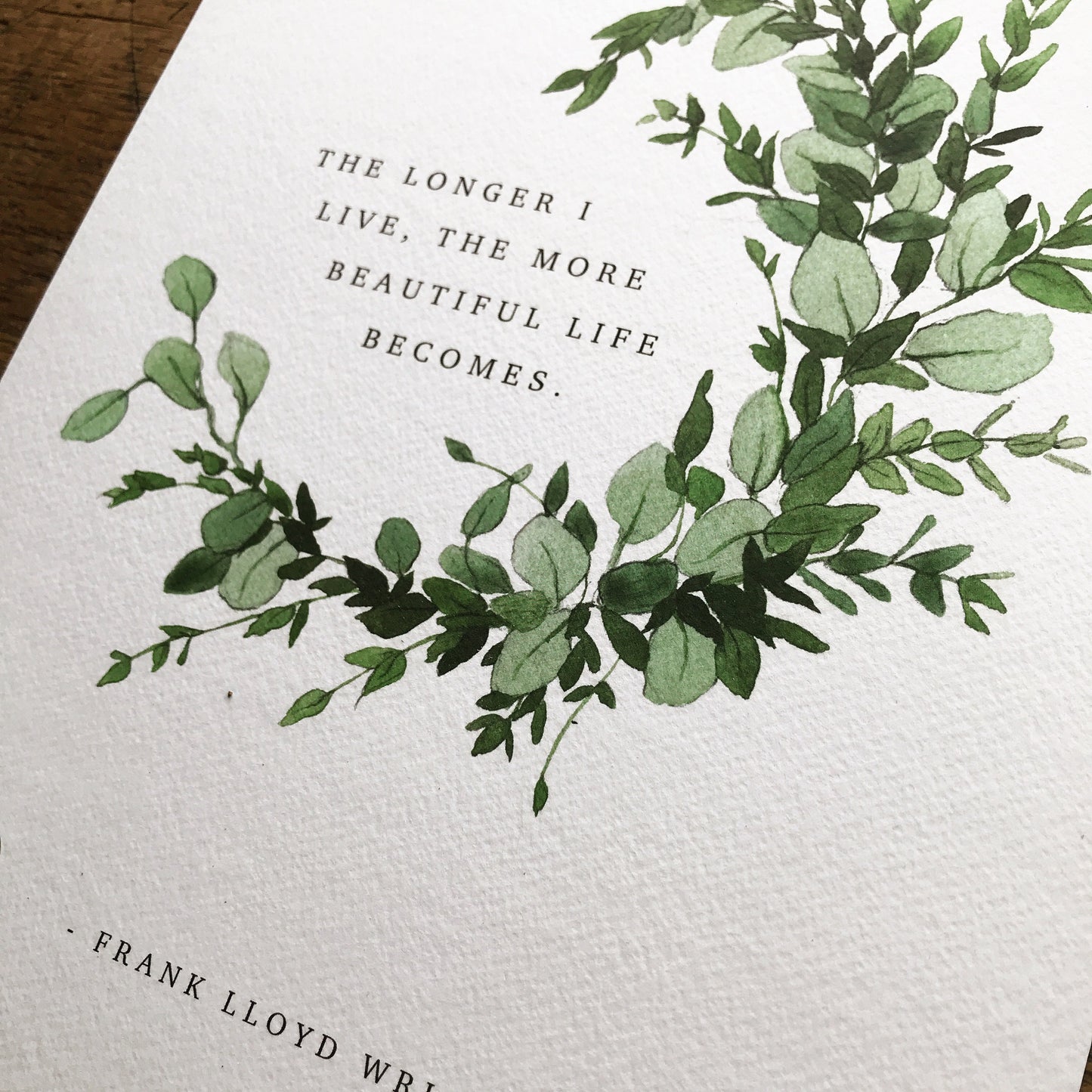 The Longer I Live... A4 Print