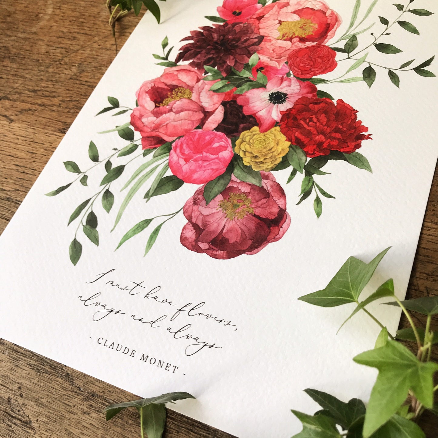 I must have flowers.. A4 Print