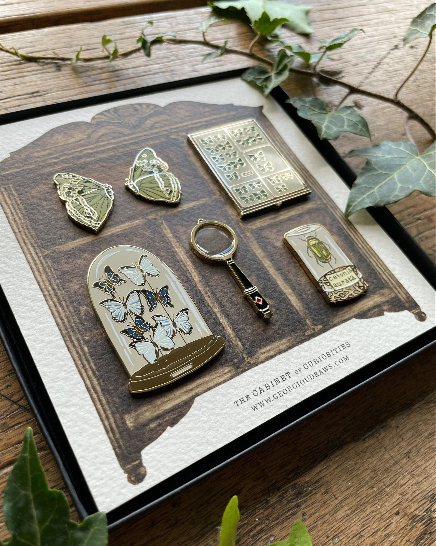 Cabinet of Curiosities Luxury Enamel Pin Box Set