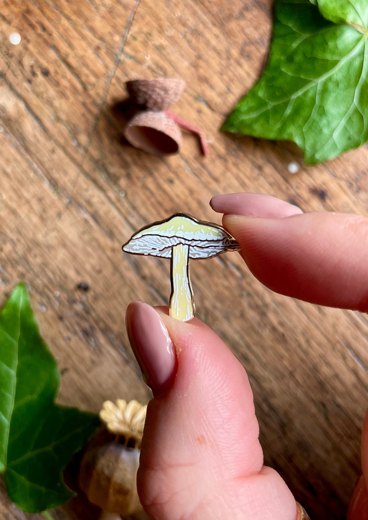 Woodland Seeds Mini Enamel Pin Badge Set | Nature Illustration Art