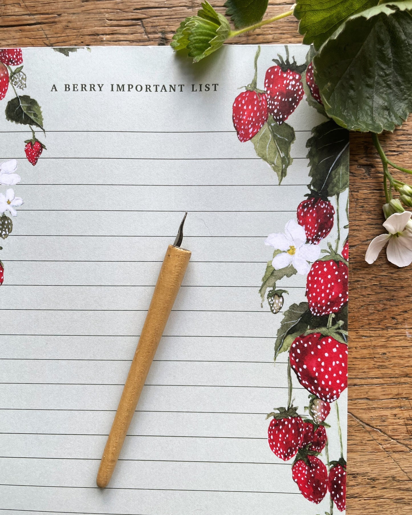 A Berry Important List Notepad | Floral Botanical Watercolour Stationery