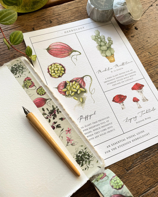 Herbology Washi Tape | Magical plants Tape