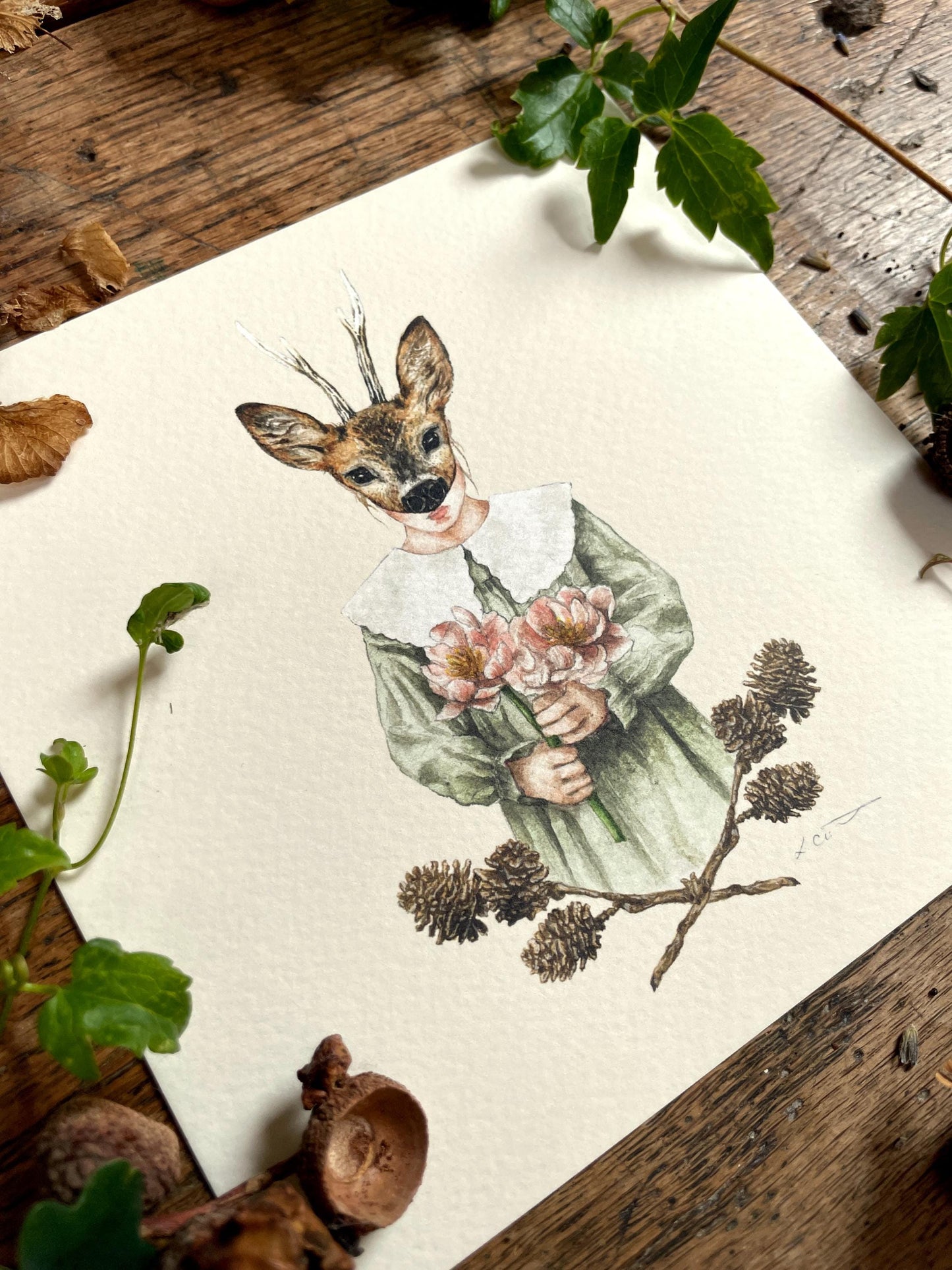 Children in Animal Masks Trio of Art Prints | Curious Woodland Art