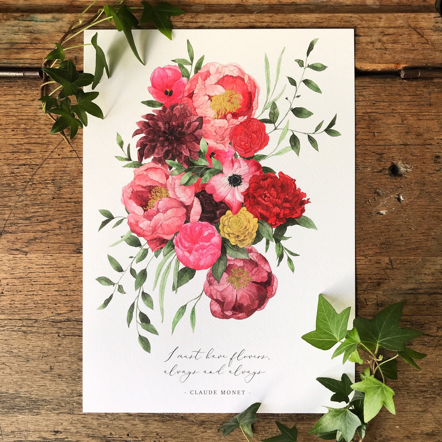 I must have flowers.. A4 Print