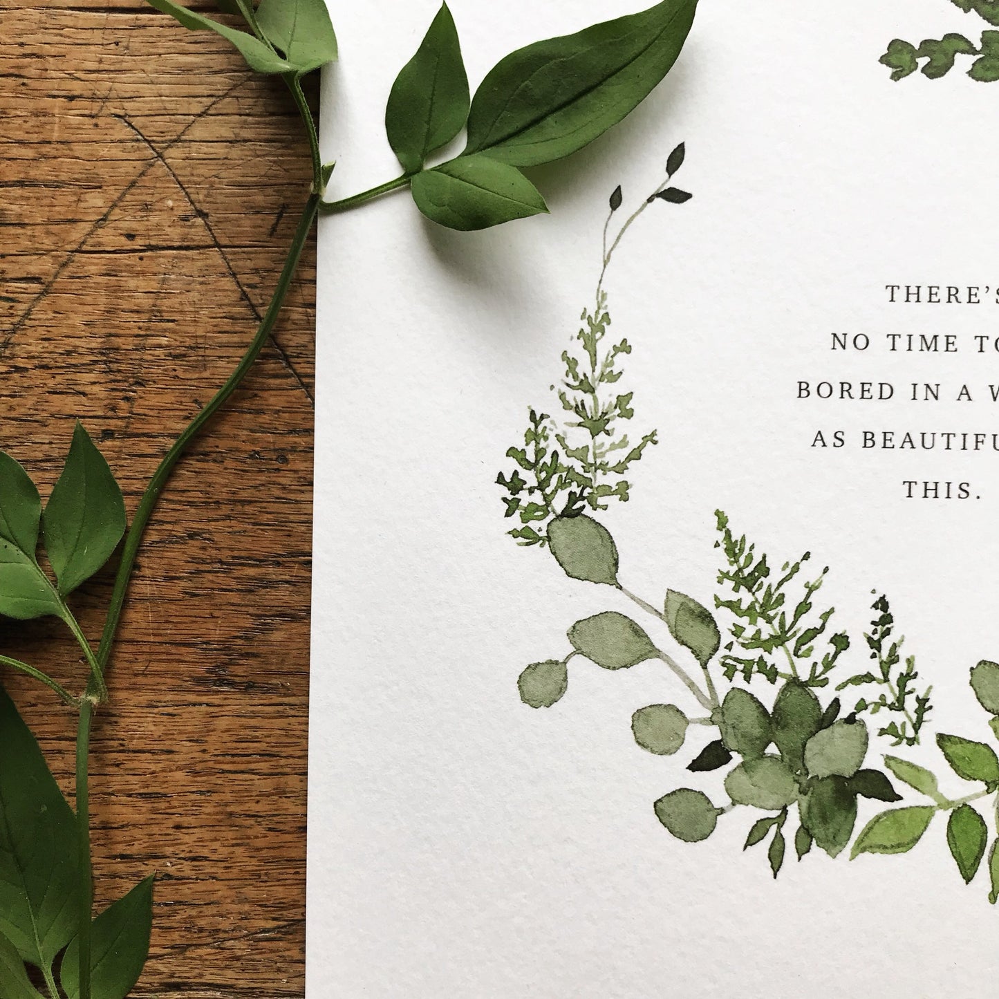 There's no time to be bored... A4 Print