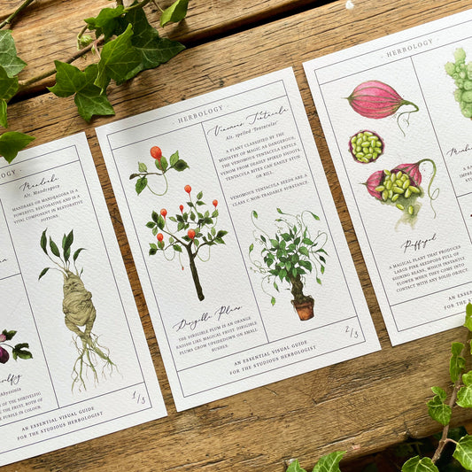 Herbology Chart A3 Print set