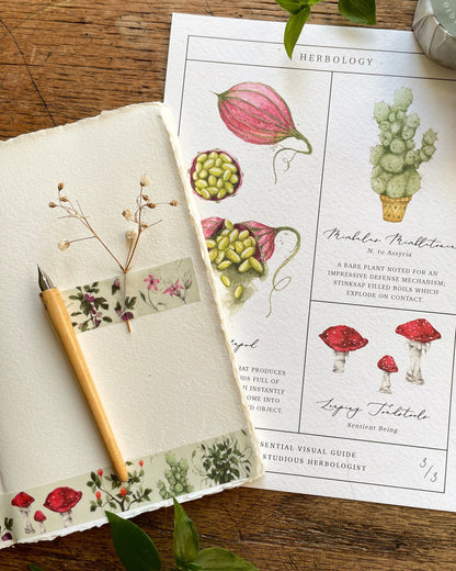 Herbology Washi Tape | Magical plants Tape