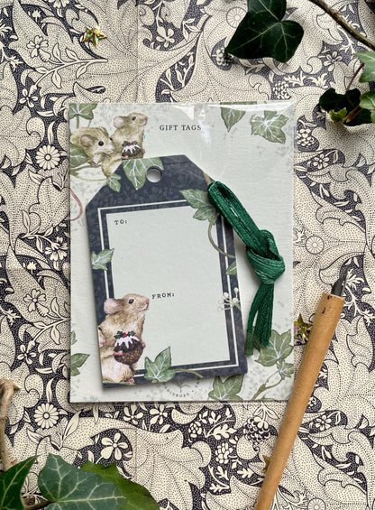 Christmas Mice Luxury Whimsical Gift Tags