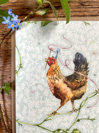 You Are Eggstroadinary! Whimsical Chicken Greetings Card