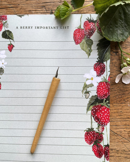A Berry Important List Notepad | Floral Botanical Watercolour Stationery